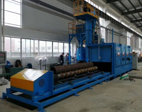 来宾喷砂机在管道除锈中的现场施工应用